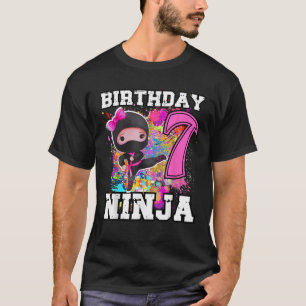 Birthday Ninja 7 year old Funny Ninja Party Birthd T-Shirt