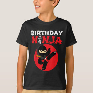 Birthday Ninja - Kids Ninja Birthday Party - Birth T-Shirt