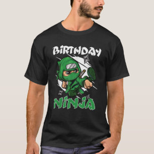 Birthday ninja warrior kids birthday party little T-Shirt