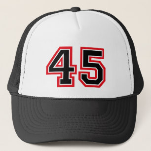 Birthday Number 45 Trucker Hat