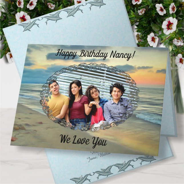 Birthday Ocean Sunset 0735 Card (Creator Uploaded)