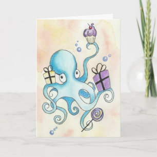 Birthday Octopus Card