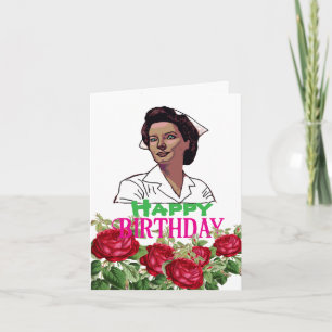 Birthday of a nurse  card