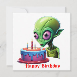 Birthday Of The Celestial Visitor Holiday Card