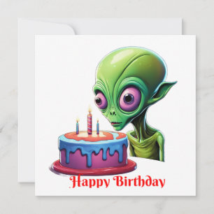 Birthday Of The Celestial Visitor Invitation