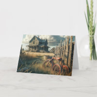 Birthday Old Red Tricycle