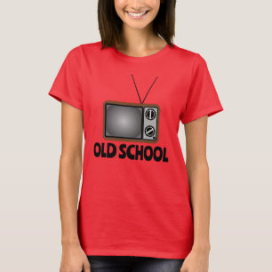 BIRTHDAY OLD SCHOOL RETRO TV TELEVISION T-SHIRTS
