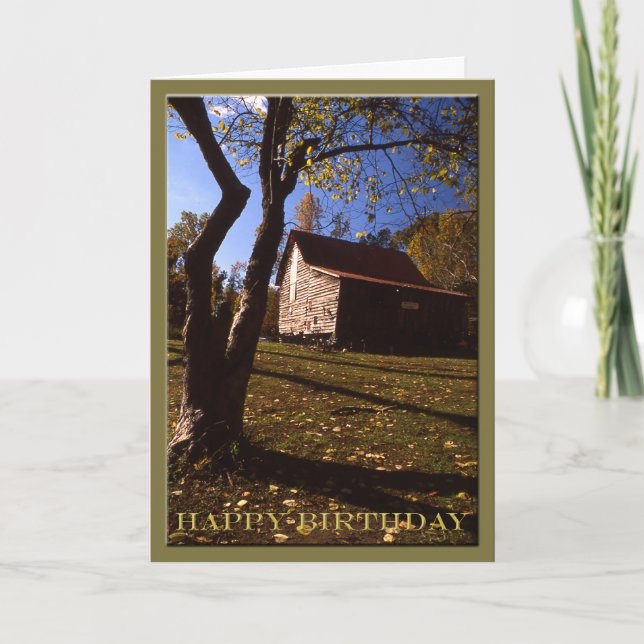 Birthday - Old Virginia Barn No 10 Card (Front)