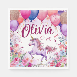 Birthday "Olivia" Napkin