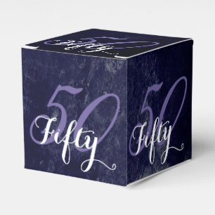 Birthday or Anniversary   Purple Grunge EDITABLE Favour Box