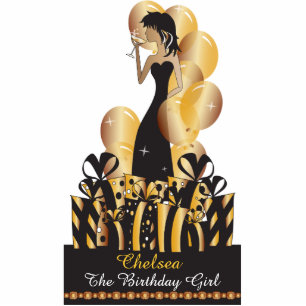 Birthday or Bachelorette Party Diva Princess Girl Standing Photo Sculpture