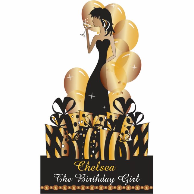 Birthday or Bachelorette Party Diva Princess Girl Standing Photo Sculpture (Front)