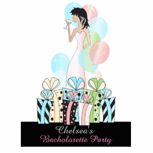 Birthday or Bachelorette Party Diva Princess Girl Standing Photo Sculpture