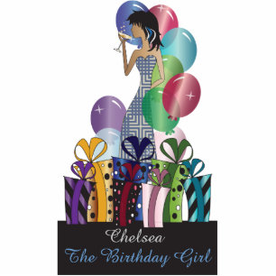 Birthday or Bachelorette Party Diva Princess Girl Standing Photo Sculpture
