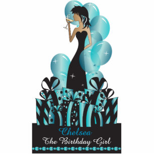 Birthday or Bachelorette Party Diva Princess Girl Standing Photo Sculpture