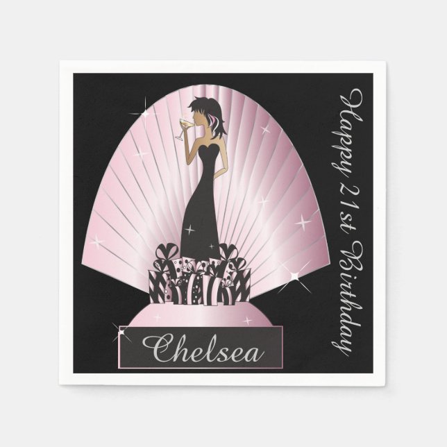 Birthday or Bachelorette Party Napkins (Front)