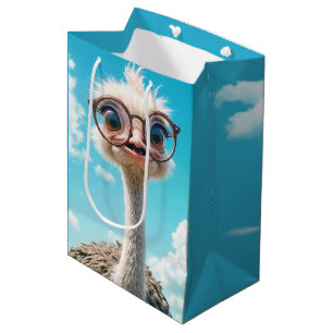 Birthday Ostrich Medium Gift Bag