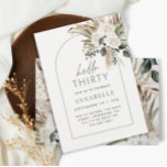 Birthday pampas grass eucalyptus modern sage green invitation<br><div class="desc">Birthday party pampas grass and eucalyptus modern boho elegant stylish natural and sage green arch party invitation design.</div>