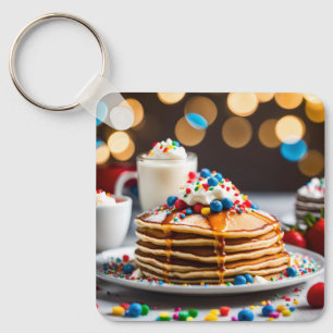 Birthday Pancakes Key Ring