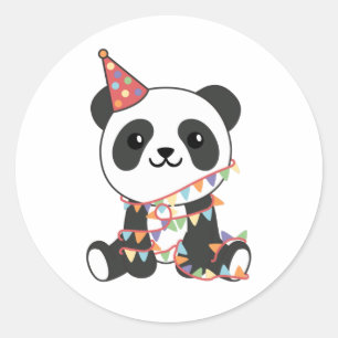 Birthday Panda For Kids A Birthday Classic Round S Sticker