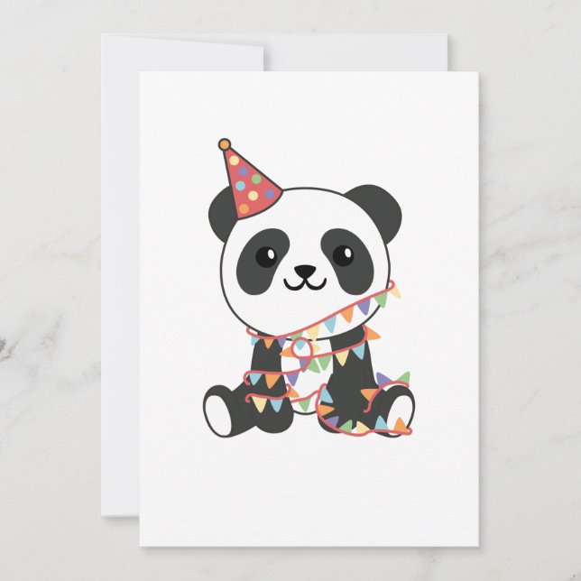 Birthday Panda For Kids A Birthday Holiday Card (Front)