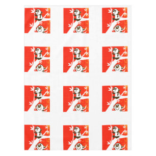 Birthday Pandas Tablecloth