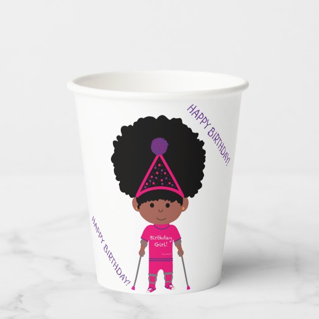 Birthday Paper Cups Size: 8oz Paper Cup, Lid: None (Front)