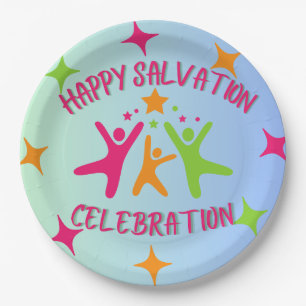 Birthday paper plate for christians.