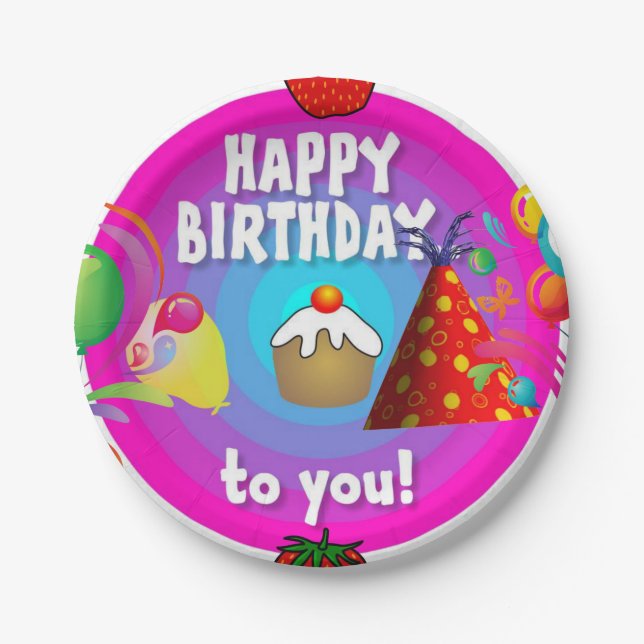 Birthday Paper Plates (Front)