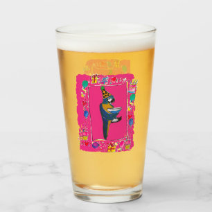 BIRTHDAY PARROTS GLASS