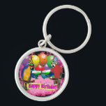 BIRTHDAY PARROTS KEY RING<br><div class="desc">CUTE BIRTHDAY PARROT PRODUCTS</div>