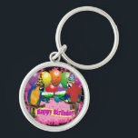 BIRTHDAY PARROTS KEY RING<br><div class="desc">CUTE BIRTHDAY PARROT PRODUCTS</div>