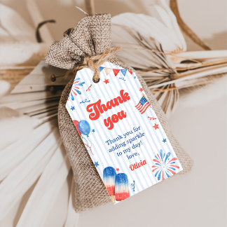 Birthday Party - 4th of July Gift Tags