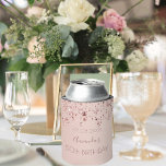 Birthday party 50 rose gold shiny stars glittery can cooler<br><div class="desc">A cooler for a girly and glamourous 50th (or any age) birthday party with the girls. A faux rose gold background with an elegant rose gold, copper coloured dripping and shining stars. The name is written in dark rose gold colour with a modern hand lettered style script. Template for name,...</div>