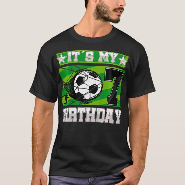 Birthday Party - 7Th Birthday Boy 7 T-Shirt (Front)