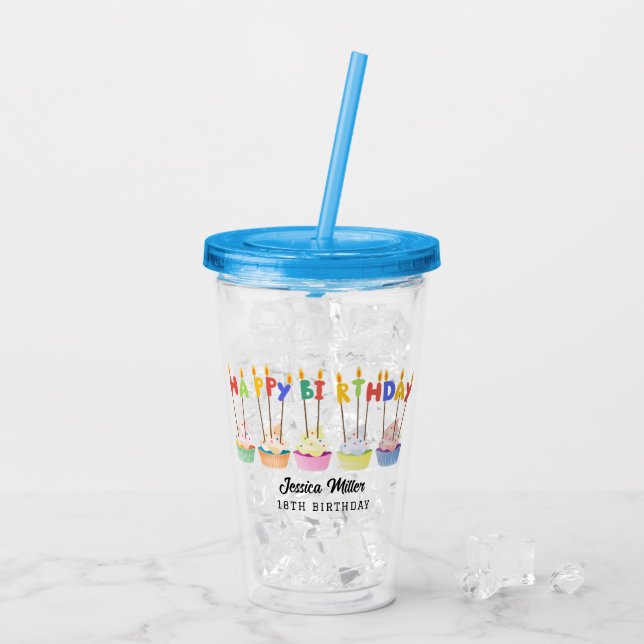 BIRTHDAY Party Acrylic Tumbler (Back Ice)