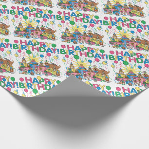Birthday Party Animals Wrapping Paper