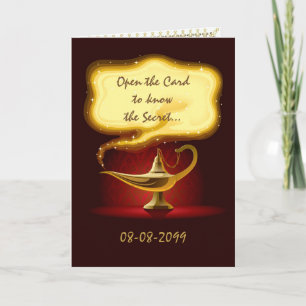 Birthday party Arabian, Moroccan,4 faces, 5x7 Invitation