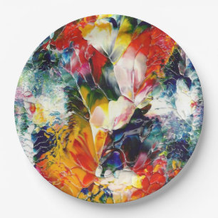 Birthday Party Art Paper Dinner Plates