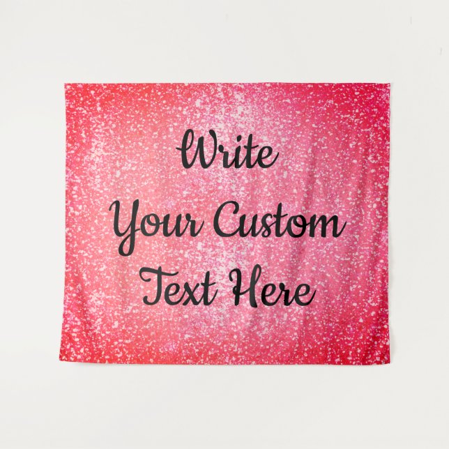 Birthday Party Backdrop Photo Booth Modern Glitter Tapestry (Front (Horizontal))