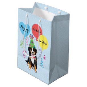 Birthday Party Balloons Berner Medium Gift Bag