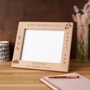 Birthday Party Balloons Cupcake 10 x 8 Photo Etched Frames