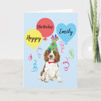 Birthday Party Balloons English Springer Spaniel