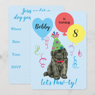 Birthday Party Balloons Newfoundland Invitation