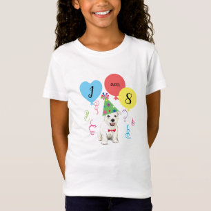 Birthday Party Balloons Westie T-Shirt