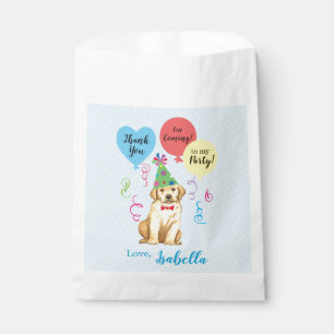 Birthday Party Balloons Yellow Lab Favour Bags
