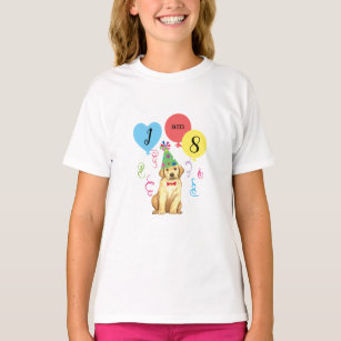 Birthday Party Balloons Yellow Lab T-Shirt