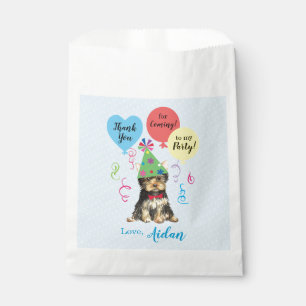 Birthday Party Balloons Yorkie Favour Bags