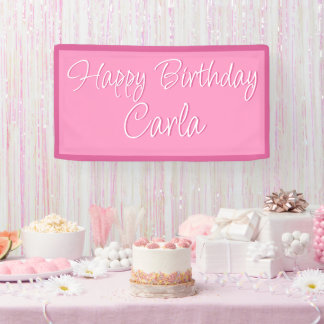 Birthday Party Banner Decoration - Custom Name