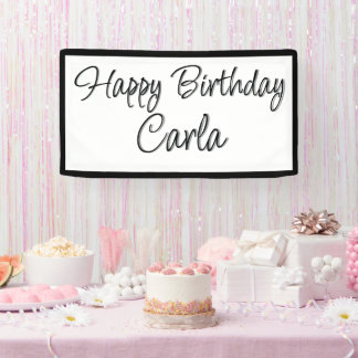 Birthday Party Banner Decoration - Custom Name